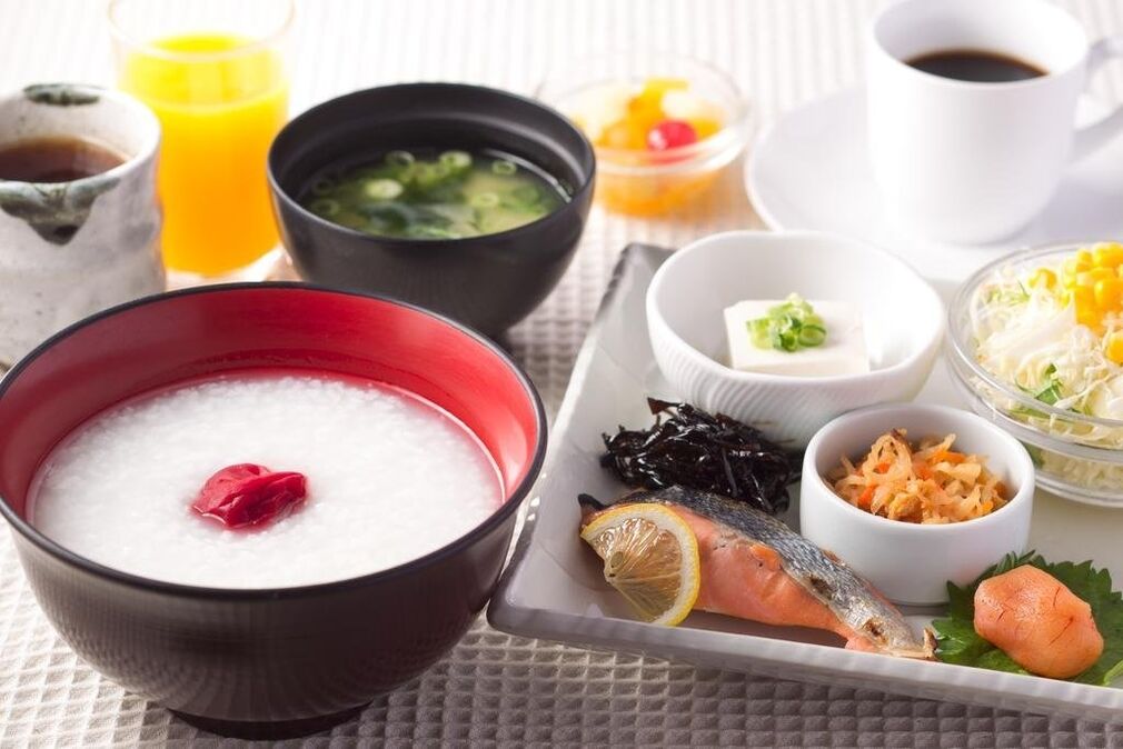 Plats d'un régime japonais pendant 14 jours